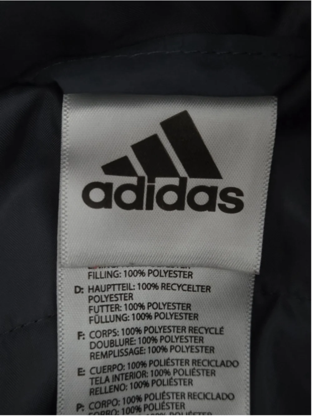 Adidas Gray Size XS Hooded Kids Bomber Jacket Snow Outerwear Winter